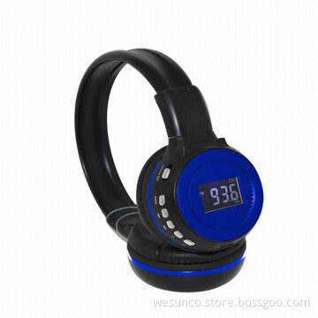 TF card headphone with FM radio